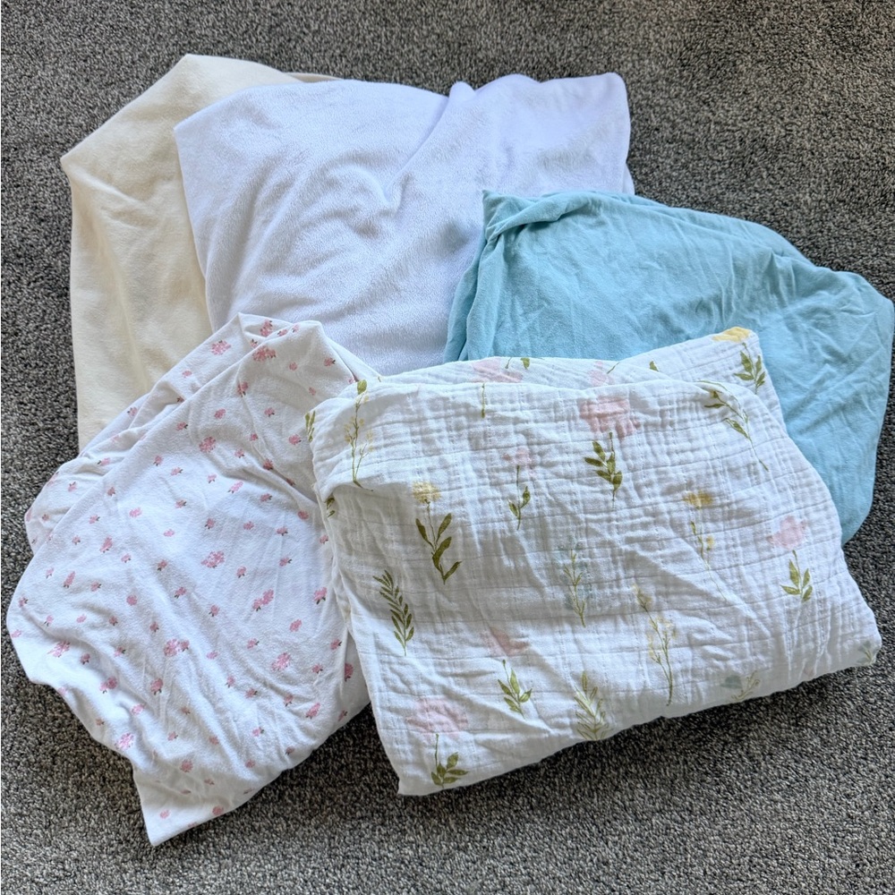 Crib Sheet + Mattress Protector Bundle